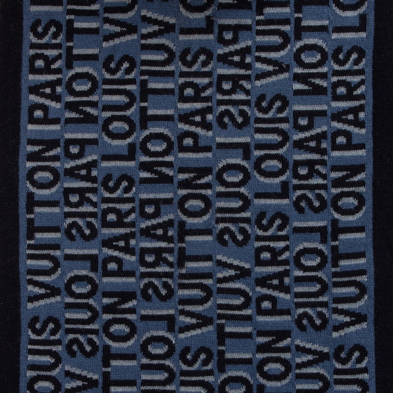 Shop 100% authentic second-hand Louis Vuitton Blue Logo Scarf on Labellov.com