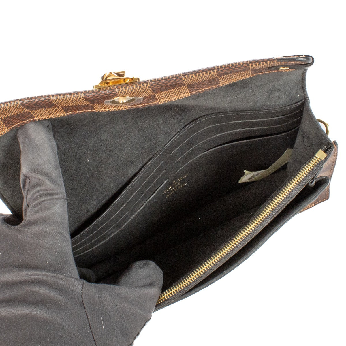 shop 100% authentic second hand Louis Vuitton Damier Ebene Vavin Clutch on Labellov.com