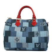 Shop 100% authentic Louis Vuitton Blue Denim Speedy 30 at Labellov.com.