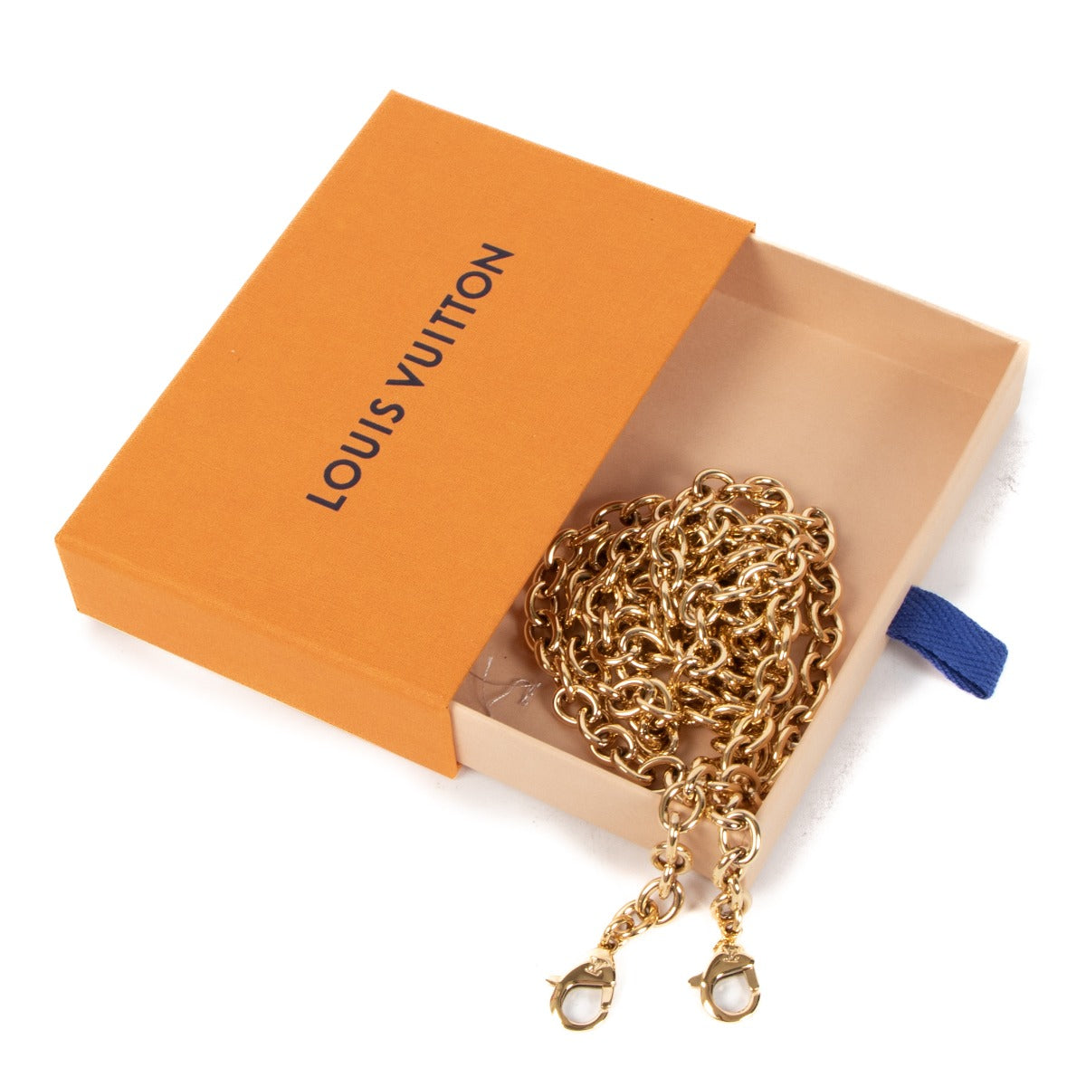 Bandoulière de sac Louis Vuitton chaîne dorée