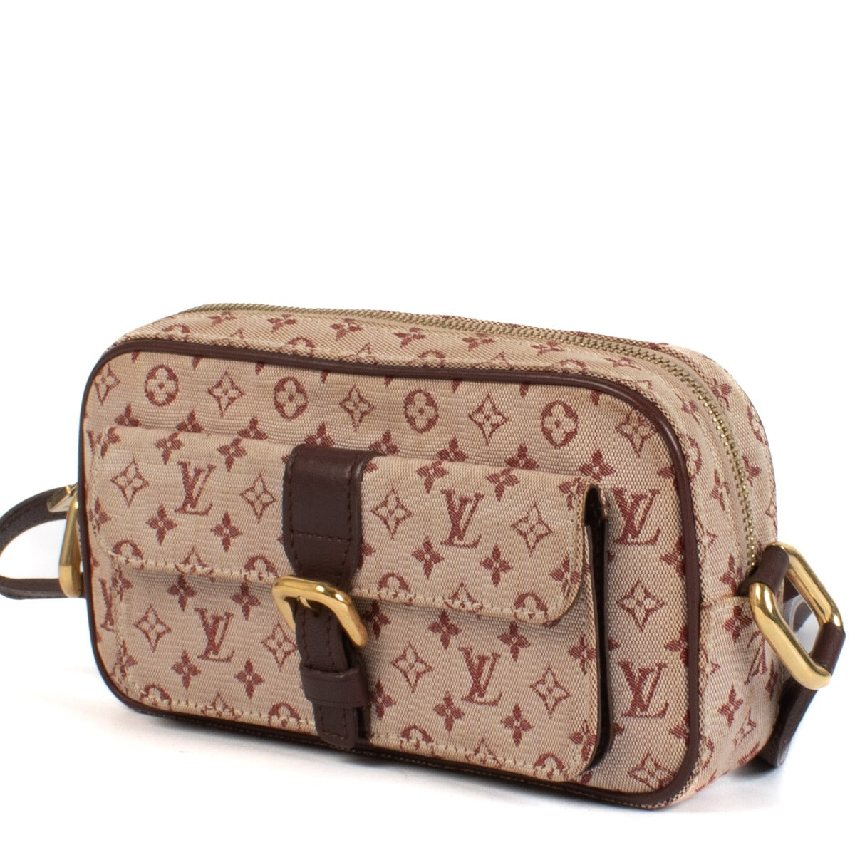 Shop safe online at Labellov in Antwerp, Brussels and Knokke this 100% authentic second hand Louis Vuitton Juliette Mini Lin Crossbody
