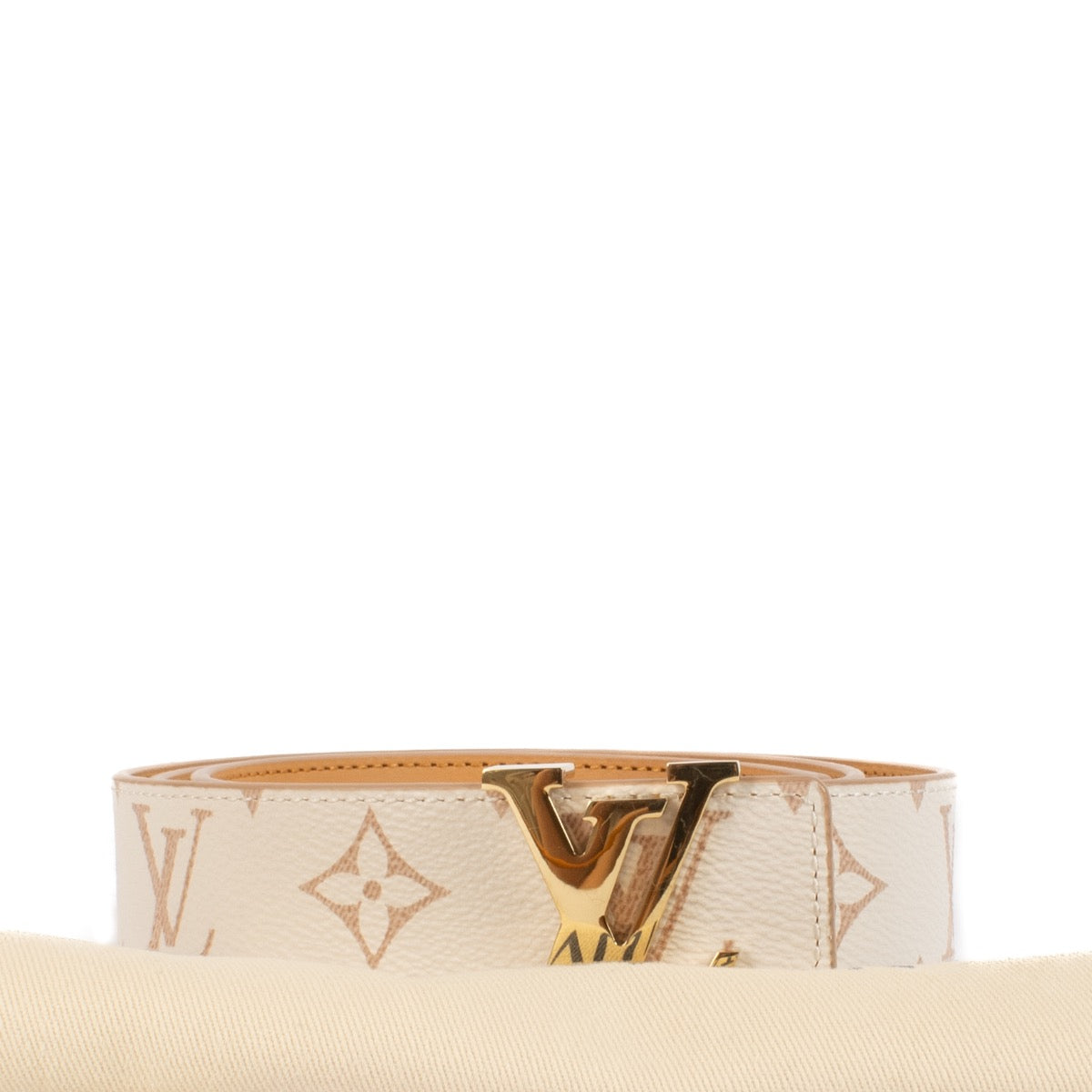 shop 100% authentic second hand Louis Vuitton Monogram Dune Initials 30 Belt - Size 85 on Labellov.com