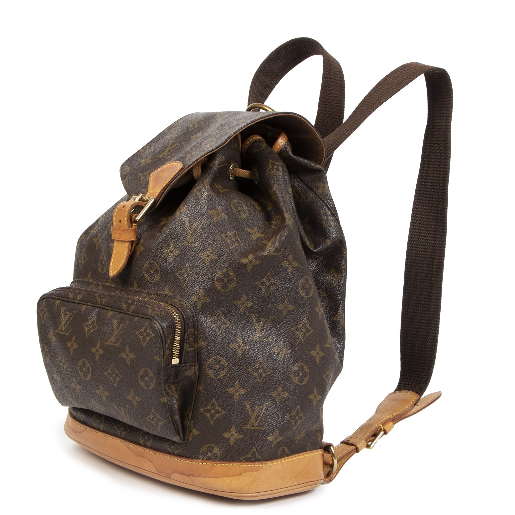 Authentic secondhand Louis Vuitton Monogram Montsouris GM Backpack designer bags accessories clothing shoes luxury vintage webshop safe secure online shopping worldwide shipping
