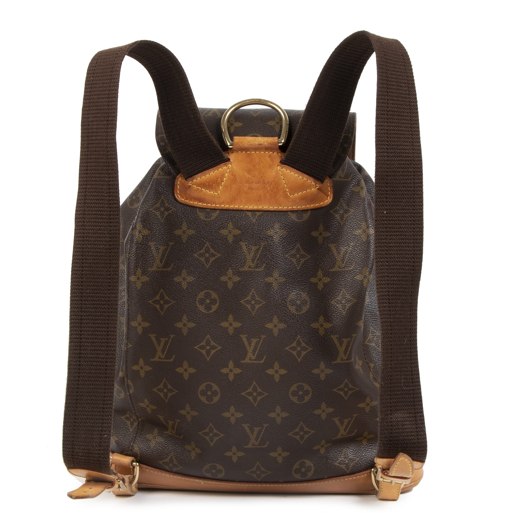 Authentieke Tweedehands ouis Vuitton Monogram Montsouris GM Backpack juiste prijs veilig online shoppen luxe merken webshop winkelen Antwerpen België mode fashion