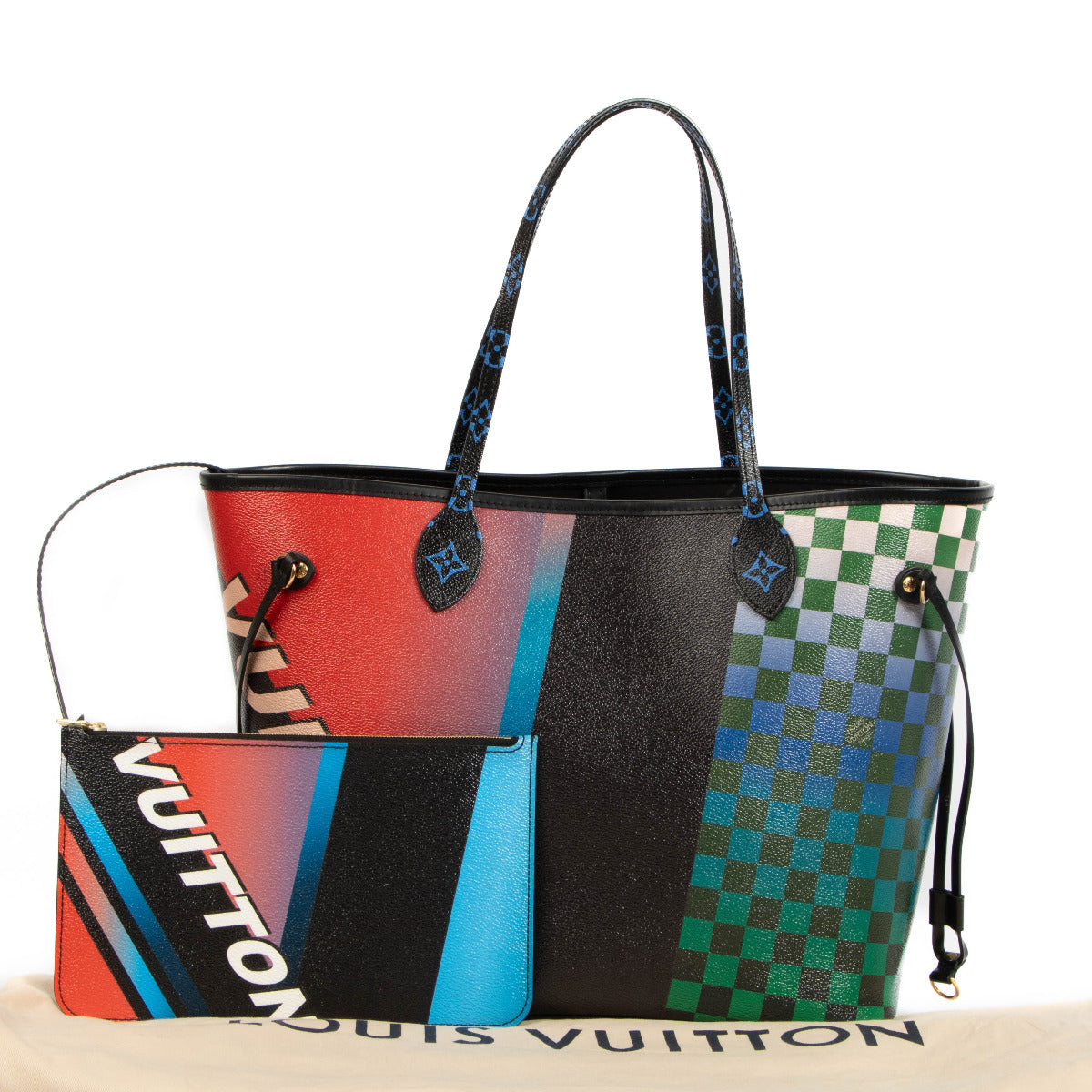 Louis Vuitton Limited Edition Neverfull Damier Race Bag
