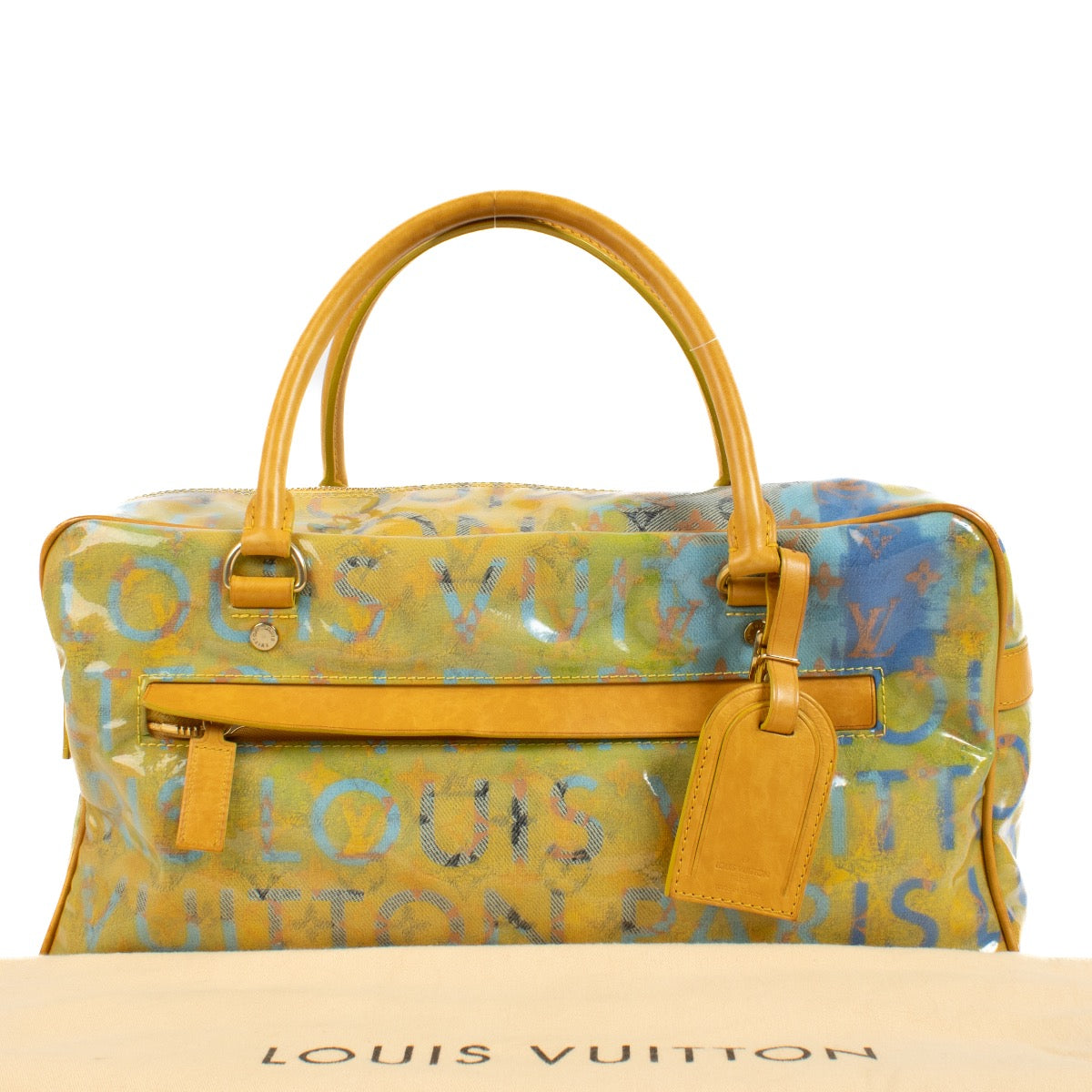 Louis Vuitton エピレザー バケットバッグ 青&黄色 Louis Vuitton エピレザー バケットバッグ 青&黄色 Louis Vuitton