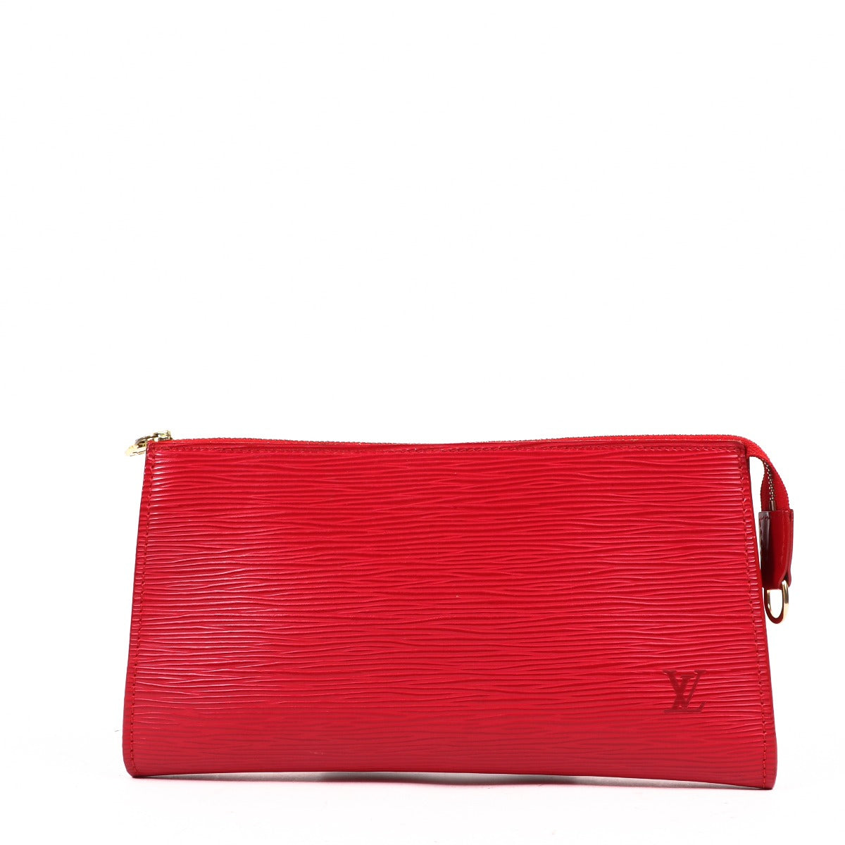 Louis Vuitton Red Epi Leather Pochette Accessories Clutch