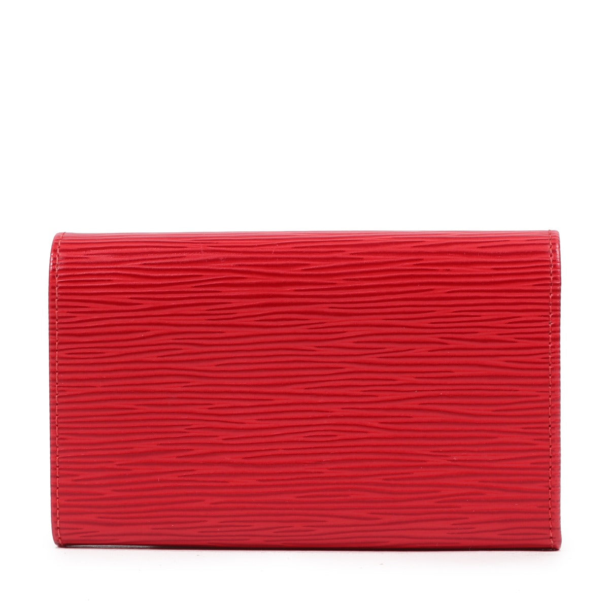 Louis Vuitton Castilian Red Epi Leather Tresor Wallet