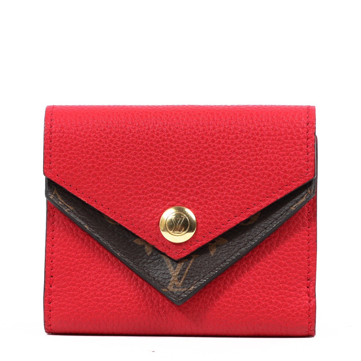 Louis Vuitton Red Monogram Double V Compact Wallet