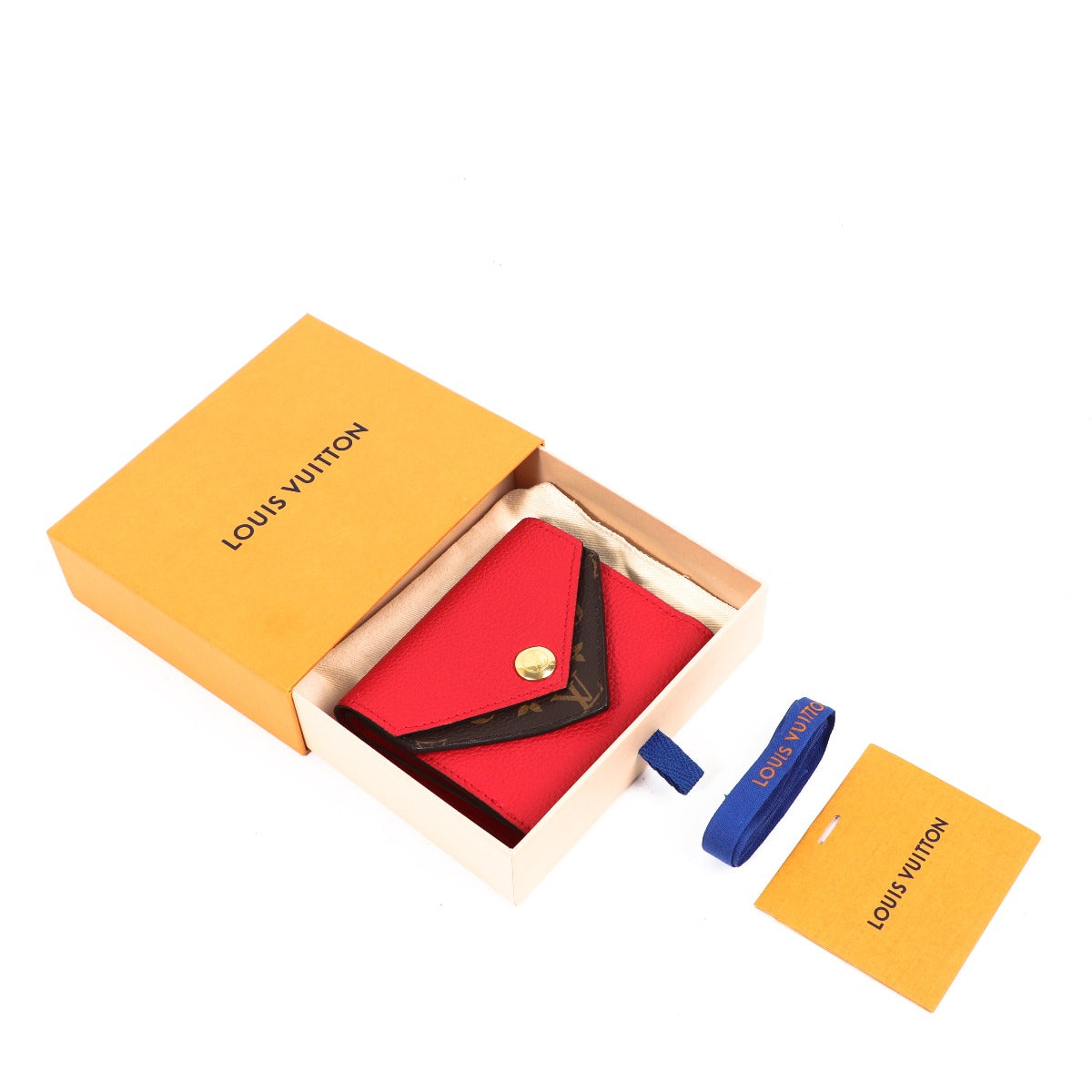 Louis Vuitton Red Monogram Double V Compact Wallet