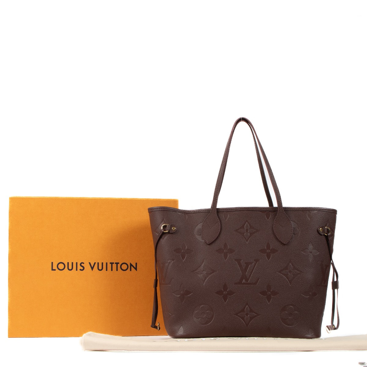 Buy real authentic Louis Vuitton Wine Empreinte Leather Neverfull MM safe online at Labellov.com or in Brussels, Knokke and Antwerp