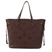 Buy real authentic Louis Vuitton Wine Empreinte Leather Neverfull MM safe online at Labellov.com or in Brussels, Knokke and Antwerp