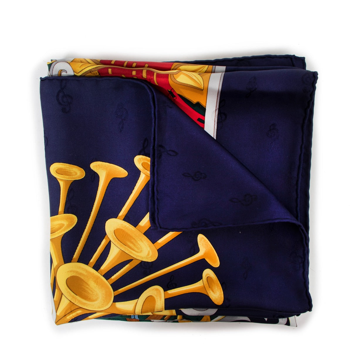 Hermès Orgauphone et Autres Mecaniques Silk Jacquard 90 Scarf