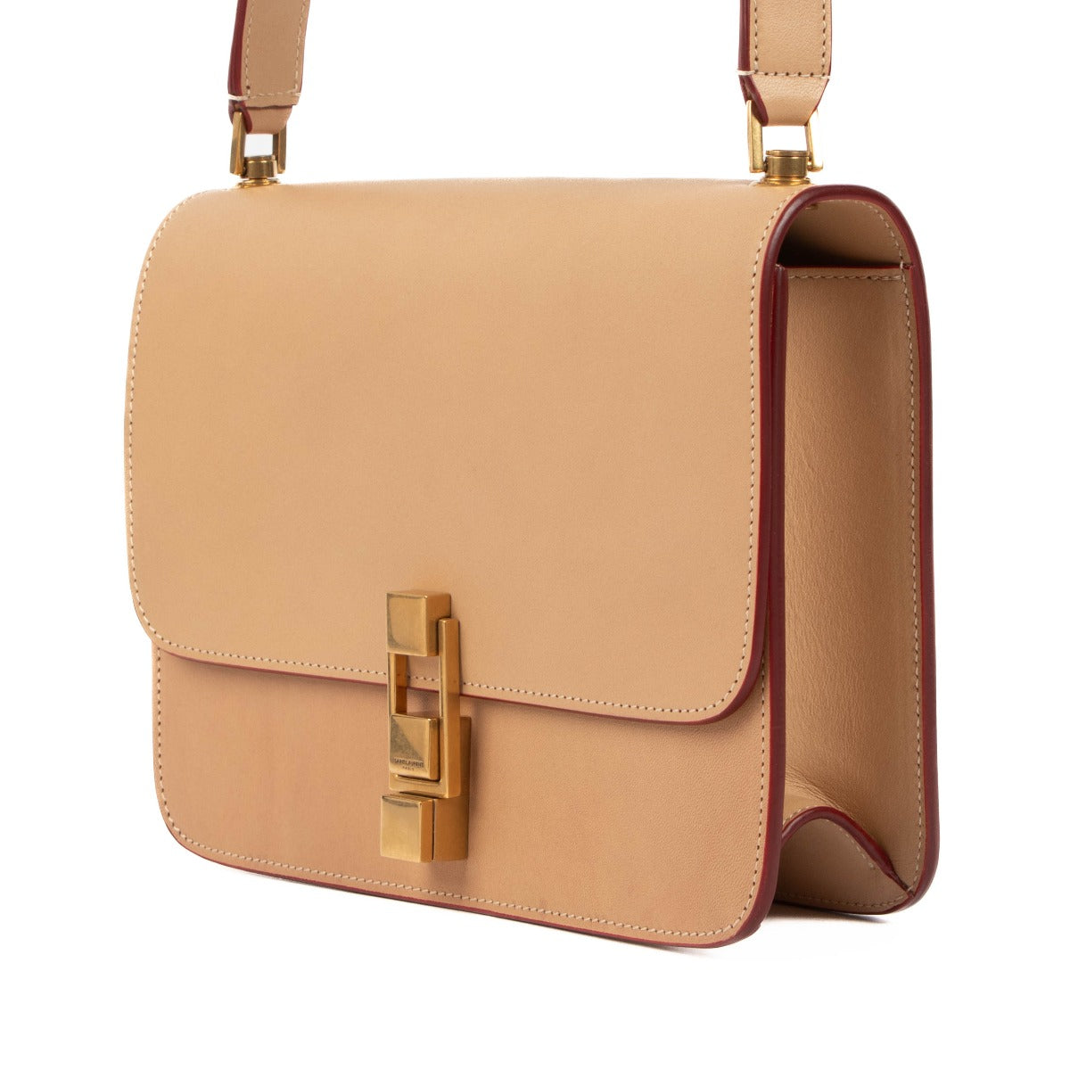 Saint Laurent Beige Le Carré Schoudertas