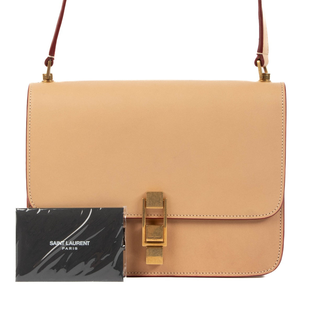 Saint Laurent Beige Le Carré Satchel Bag