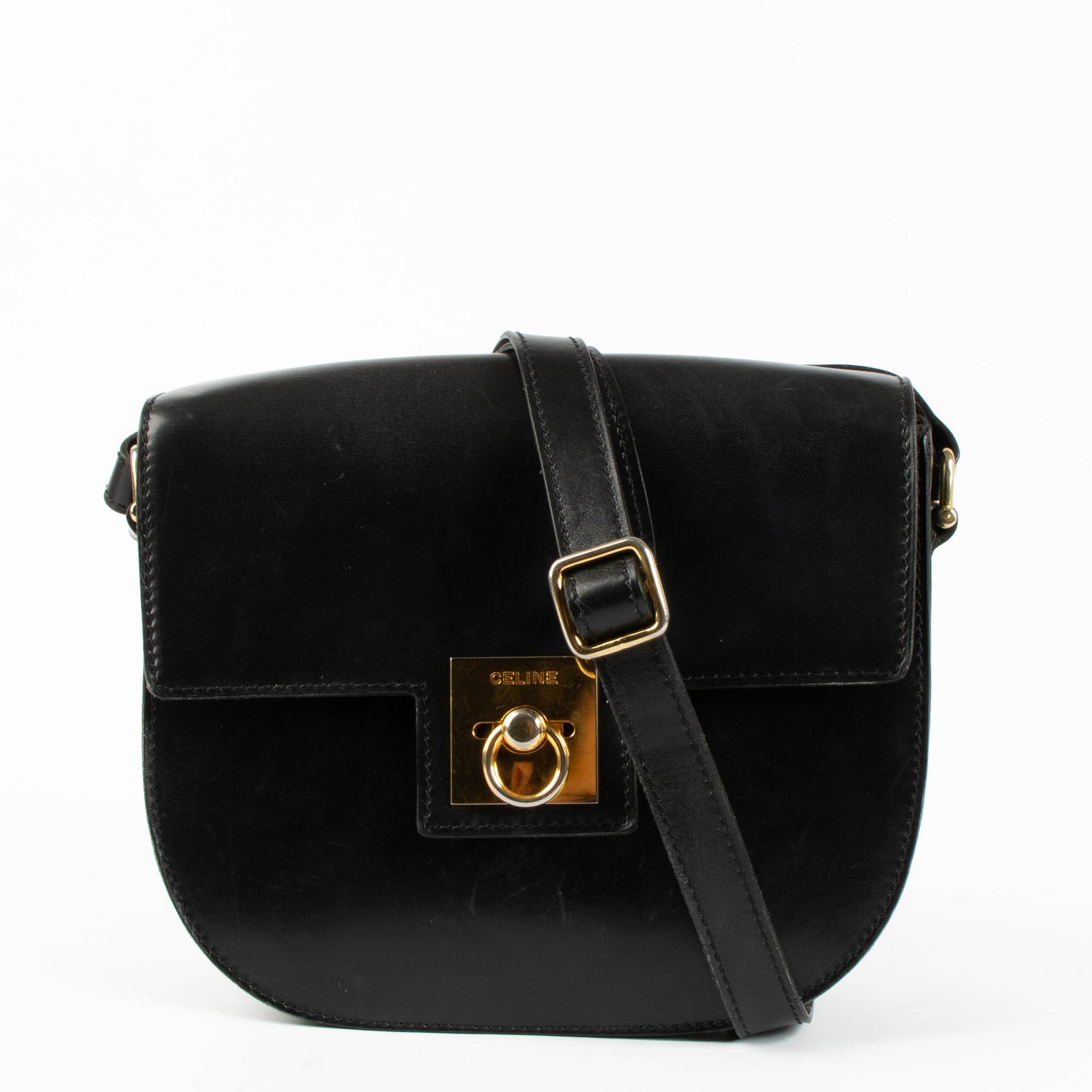 Shop this authentic Celine Black Vintage Crossbody pre-loved on Labellov.com 