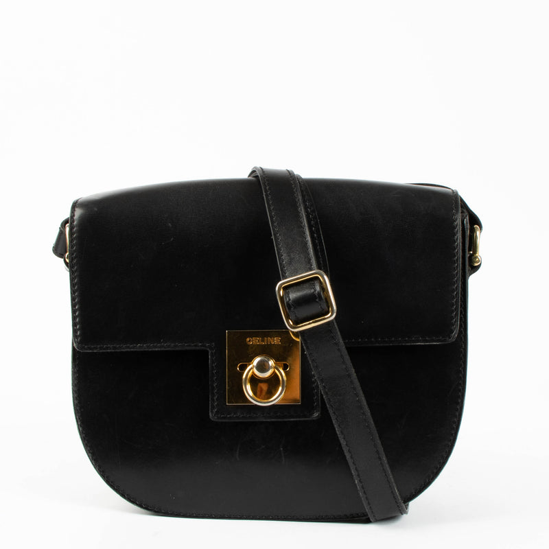 Shop this authentic Celine Black Vintage Crossbody pre-loved on Labellov.com 