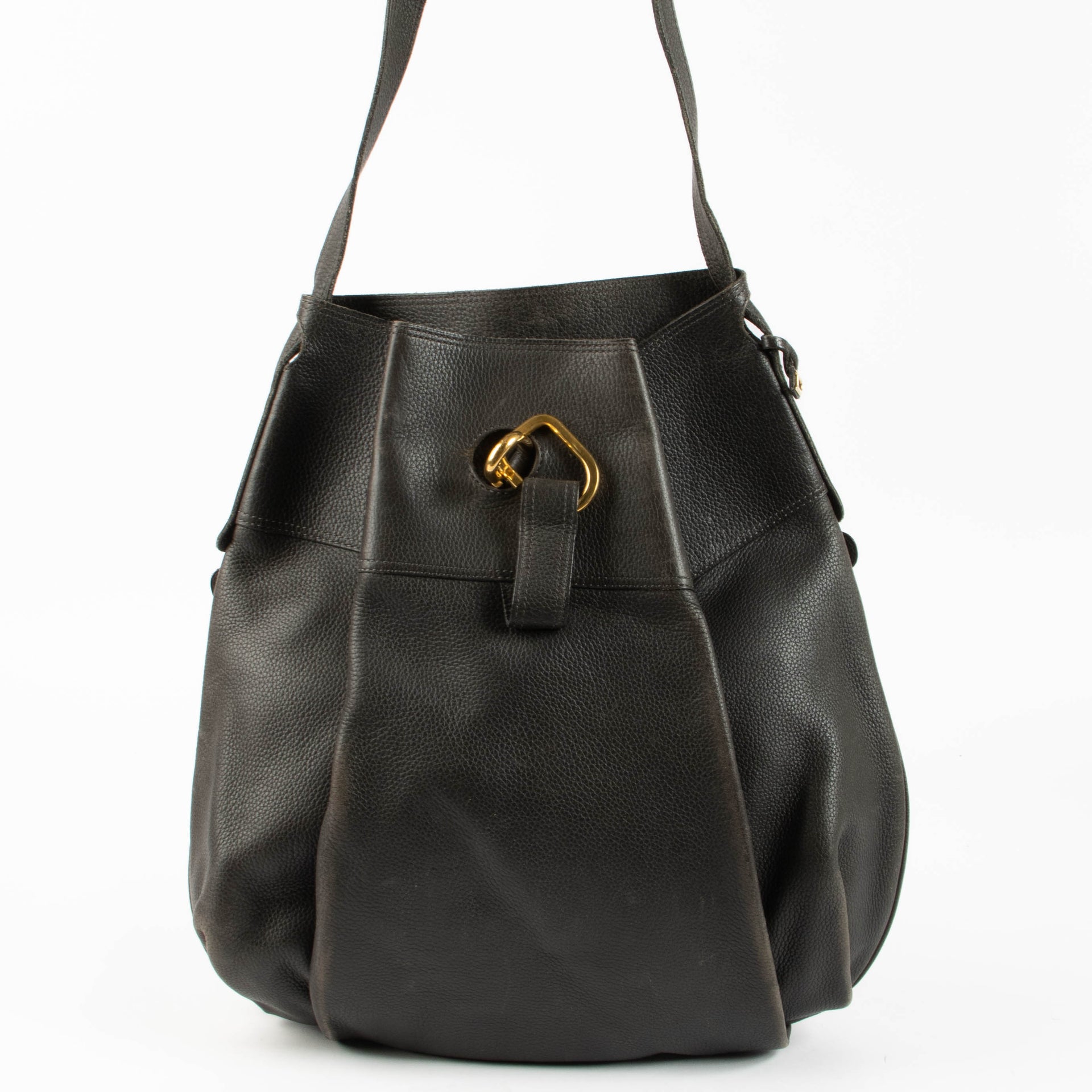 Shop this authentic Delvaux Black Leather Faust Bag pre-loved on Labellov.com 