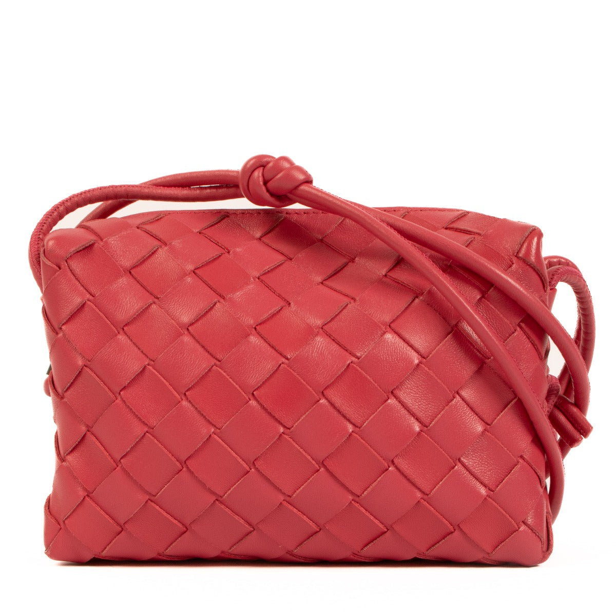 Bottega Veneta Cranberry Mini Loop Cameratas