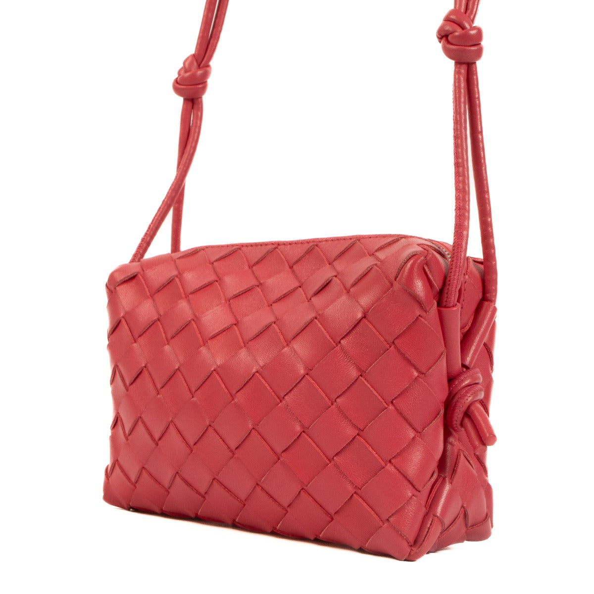 Bottega Veneta Cranberry Mini Loop Cameratas