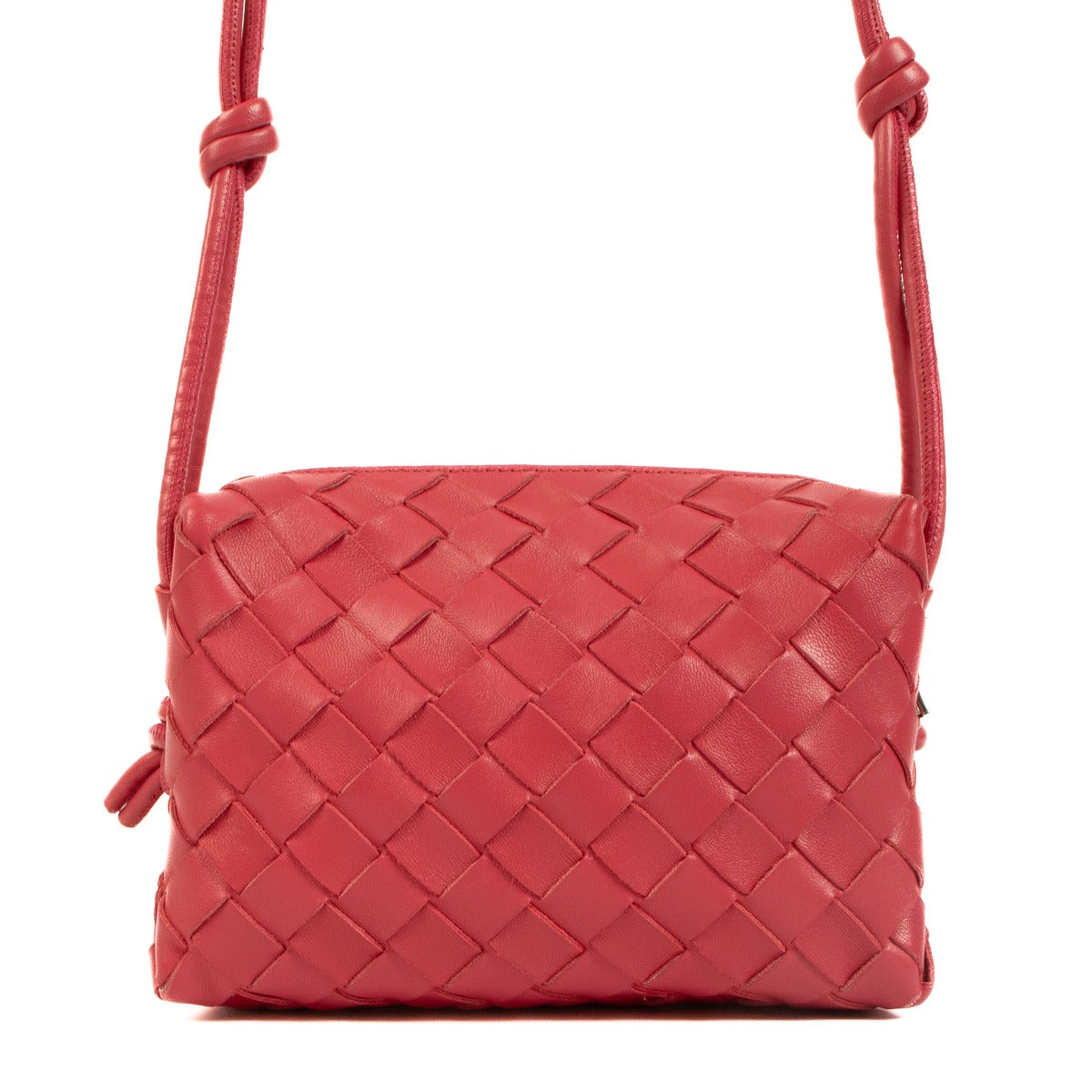Bottega Veneta Cranberry Mini Loop Cameratas