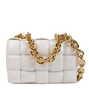 Bottega Veneta White Chain Cassette Bag