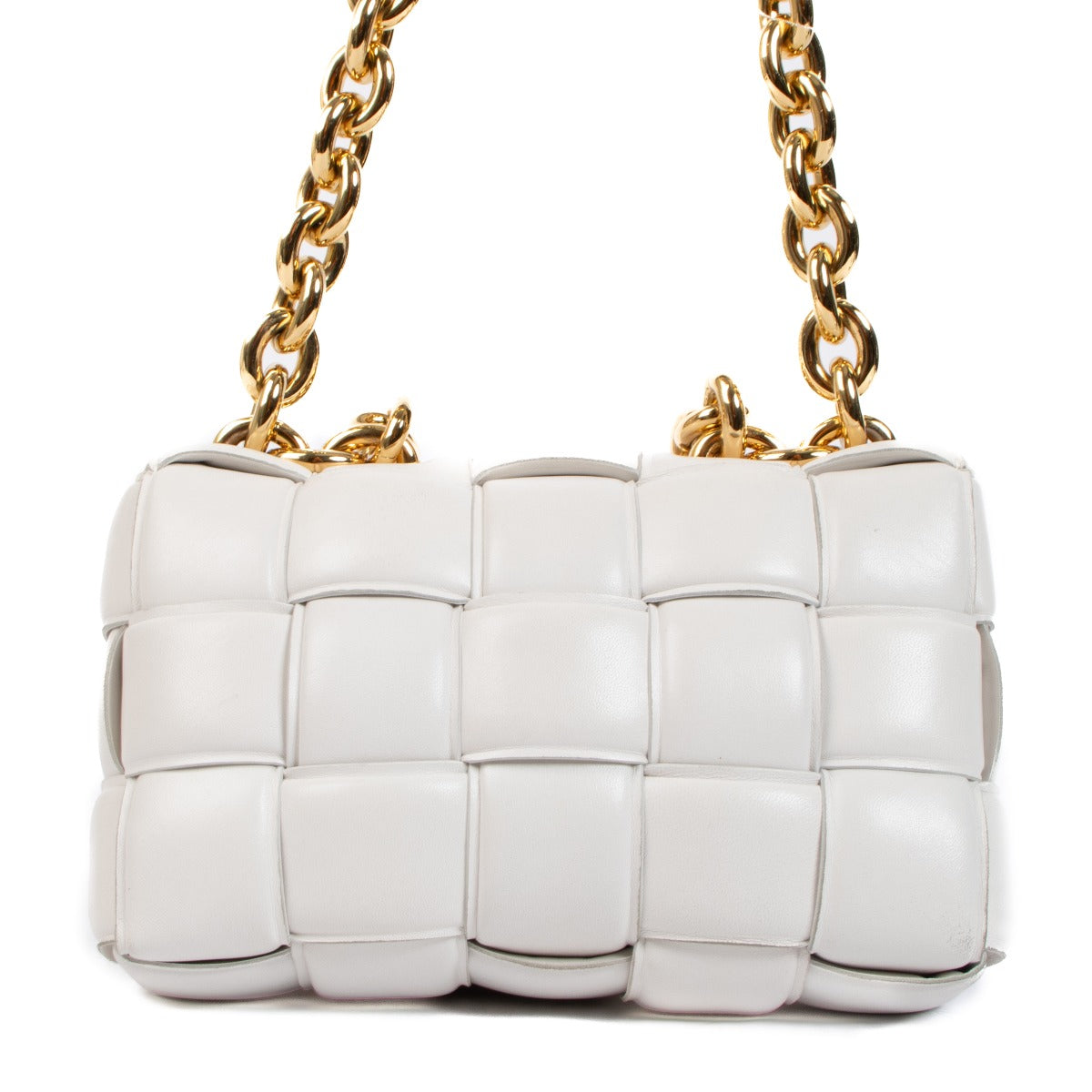Sac Cassette à Chaîne Blanc Bottega Veneta