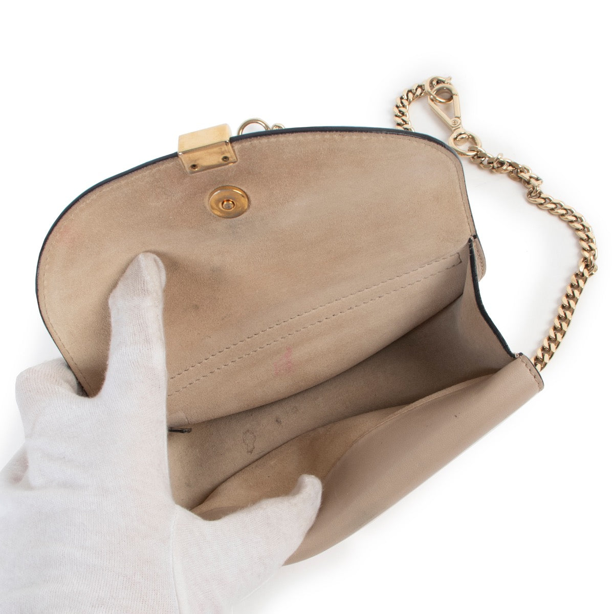 Buy an authentic second hand Chloé Beige Georgia Belt/ Crossbody Bag in good pre-loved condition at Labellov