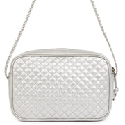 We buy and sell 100% authentic Gucci Silver Quilted Web Bag