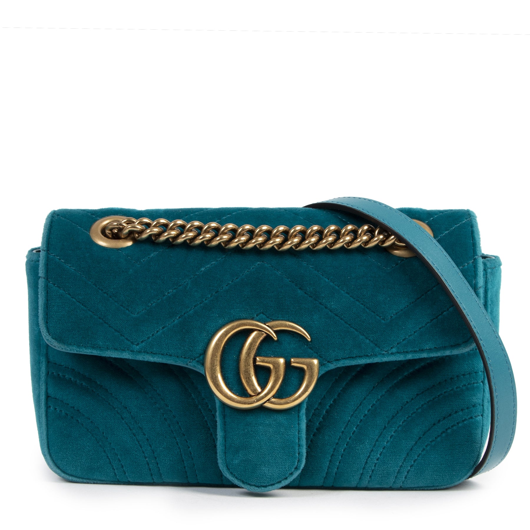 Gucci GG Marmont Mini Velvet Shoulder Bag for the best price