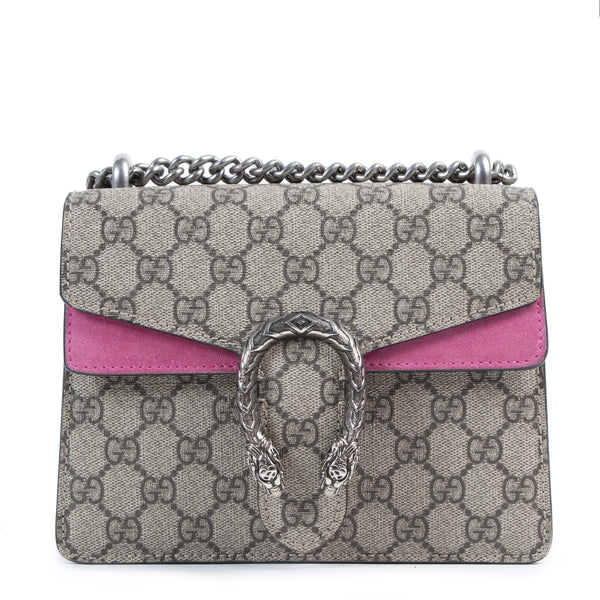 Gucci Pink Dionysus GG Supreme Mini Shoulder Bag – Labellov