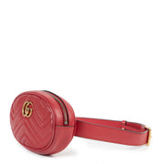 Gucci red marmont belt bag for the best price at Labellov secondhand luxury
