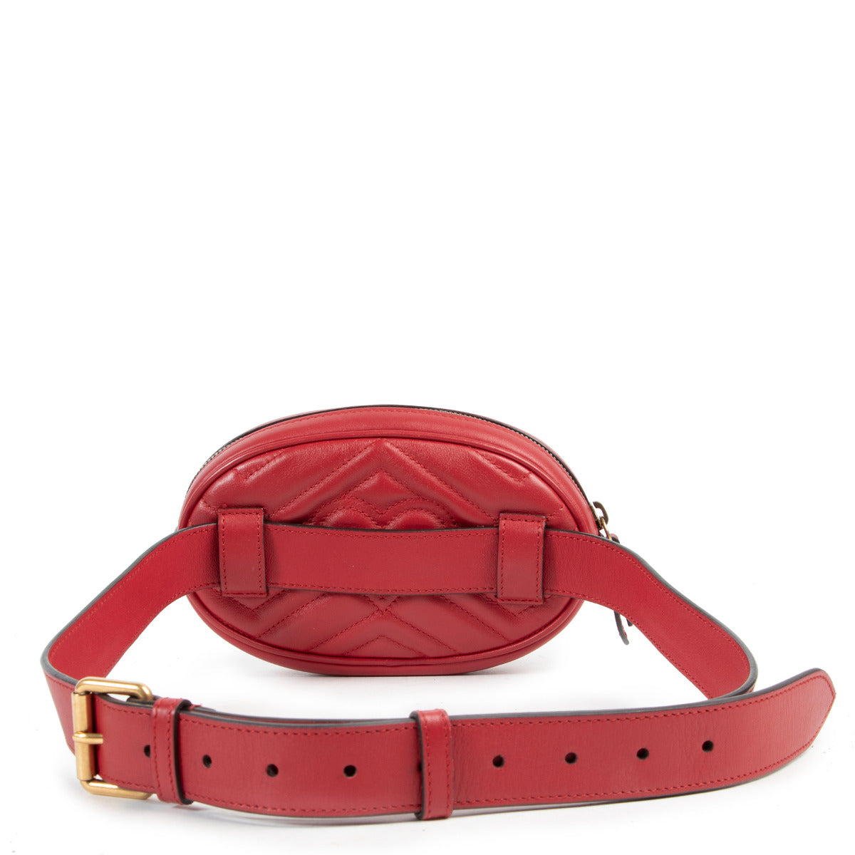 Sac ceinture Gucci GG Marmont rouge