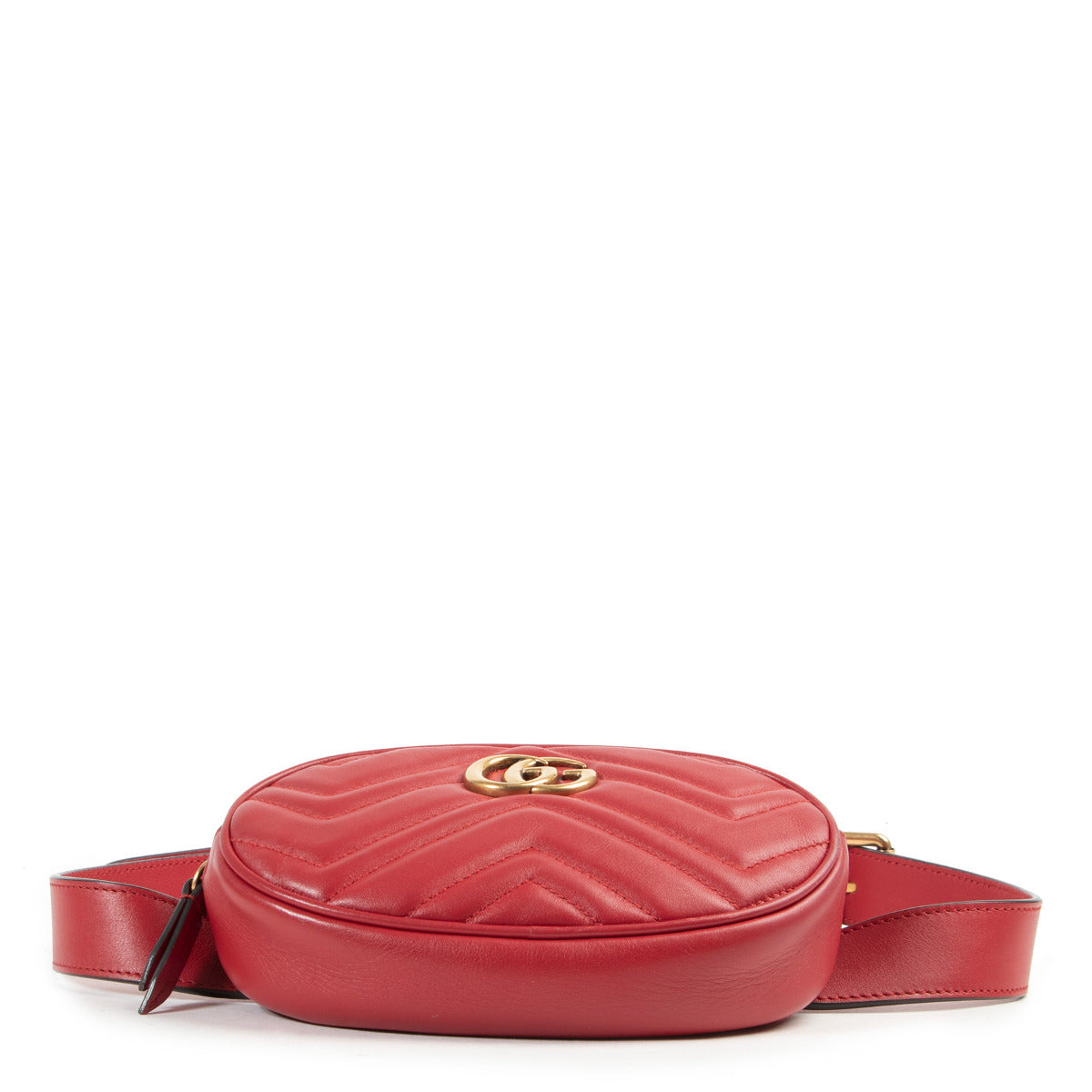 Sac ceinture Gucci GG Marmont rouge