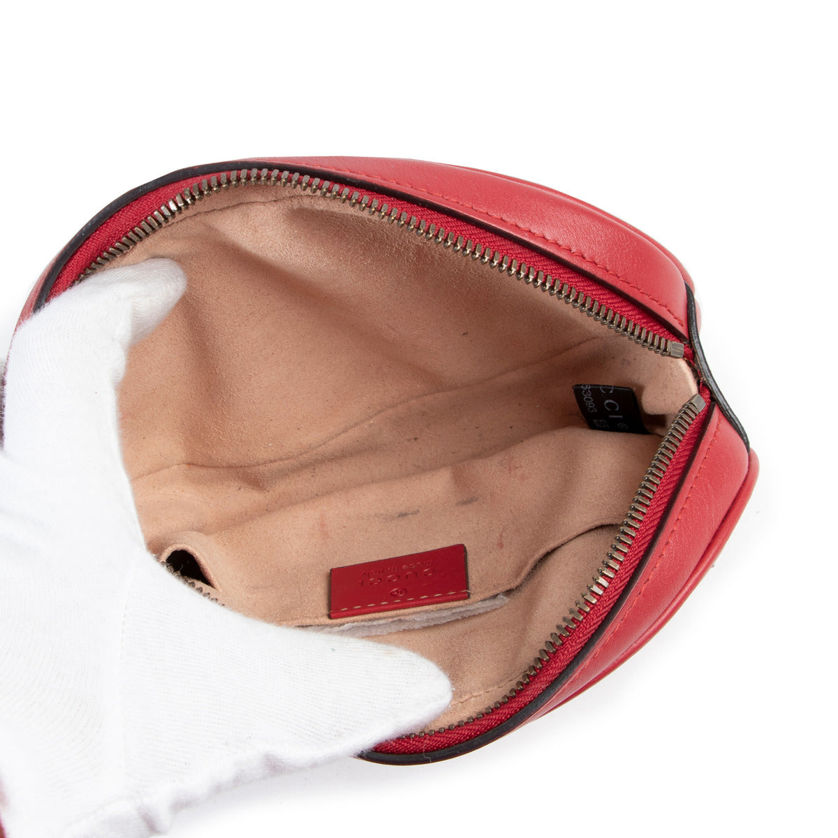 Sac ceinture Gucci GG Marmont rouge