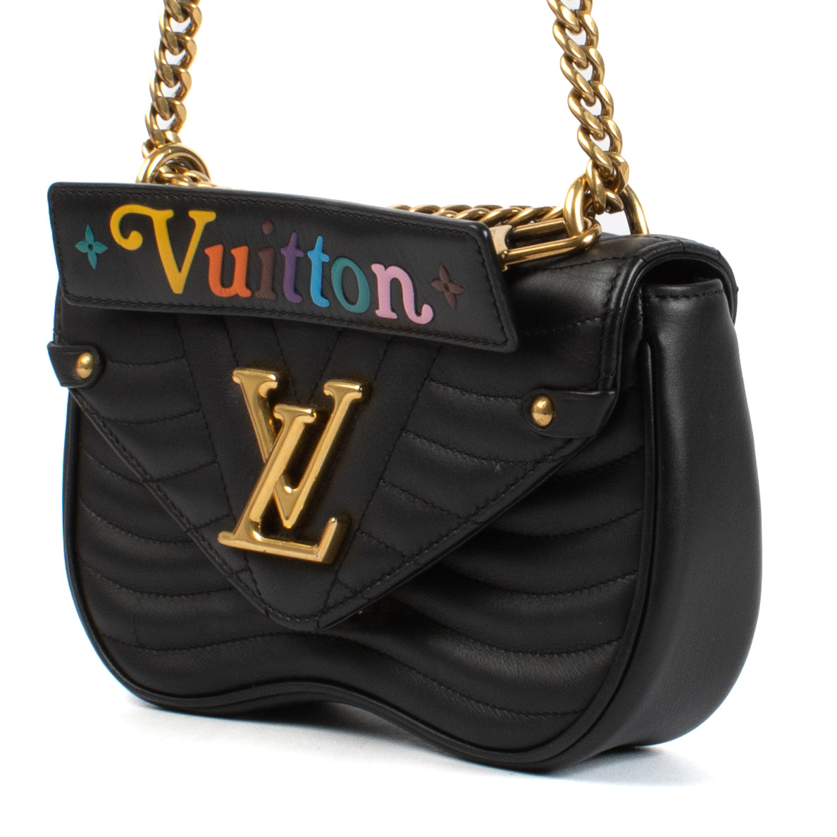 Sac à chaîne Louis Vuitton New Wave PM noir