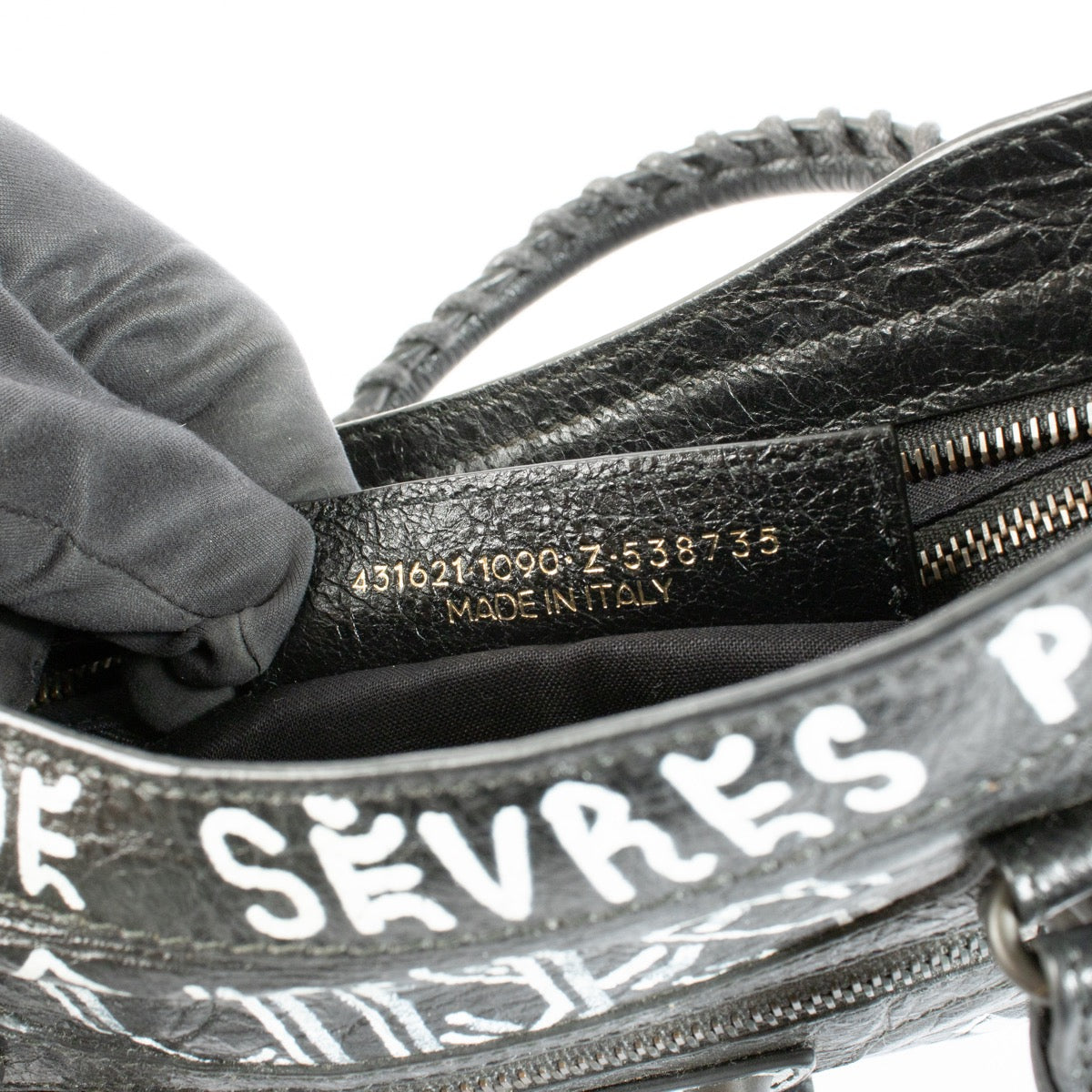 Shop 100% authentic second hand Balenciaga Black Graffiti Small City Bag on Labellov.com
