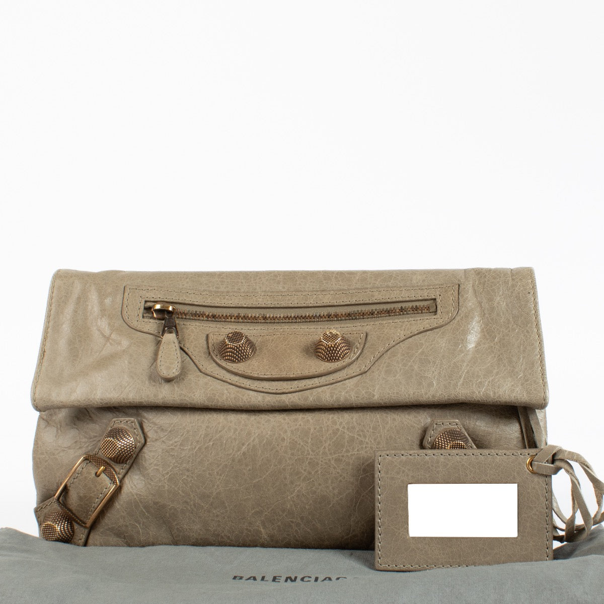 Shop 100% authentic second hand Balenciaga Beige City Envelope Clutch on Labellov.com