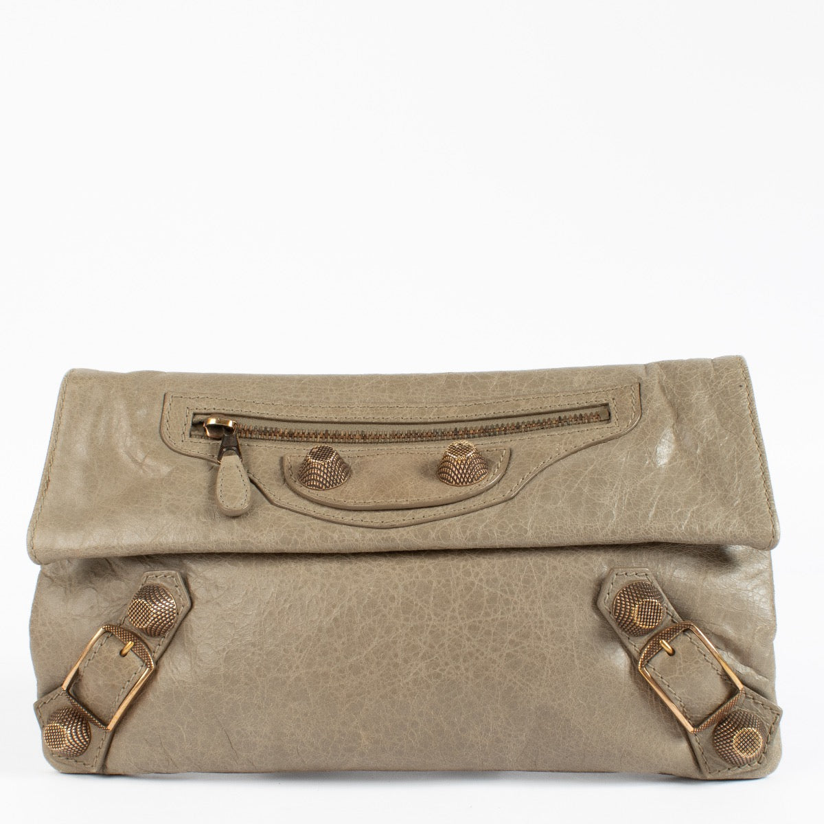 Shop 100% authentic second hand Balenciaga Beige City Envelope Clutch on Labellov.com