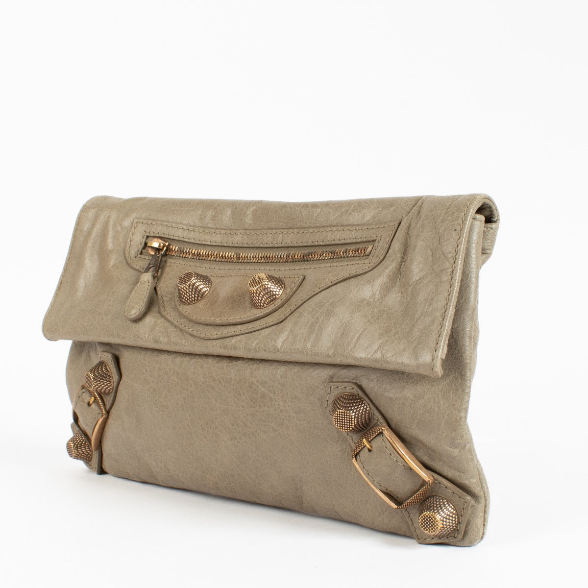 Shop 100% authentic second hand Balenciaga Beige City Envelope Clutch on Labellov.com