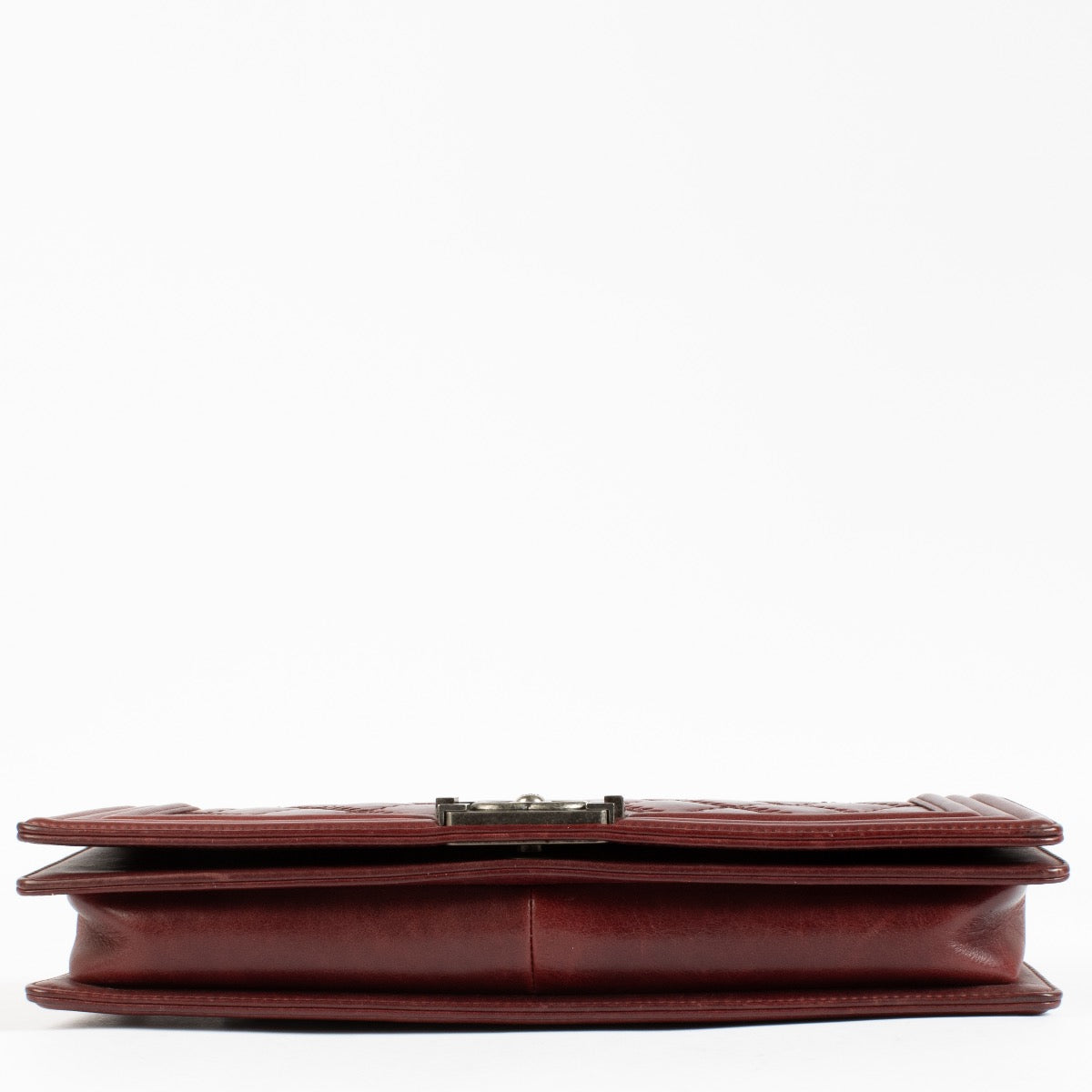 Shop 100% authentic second hand Chanel Burgundy Boy Chanel East West Bag on Labellov.com
