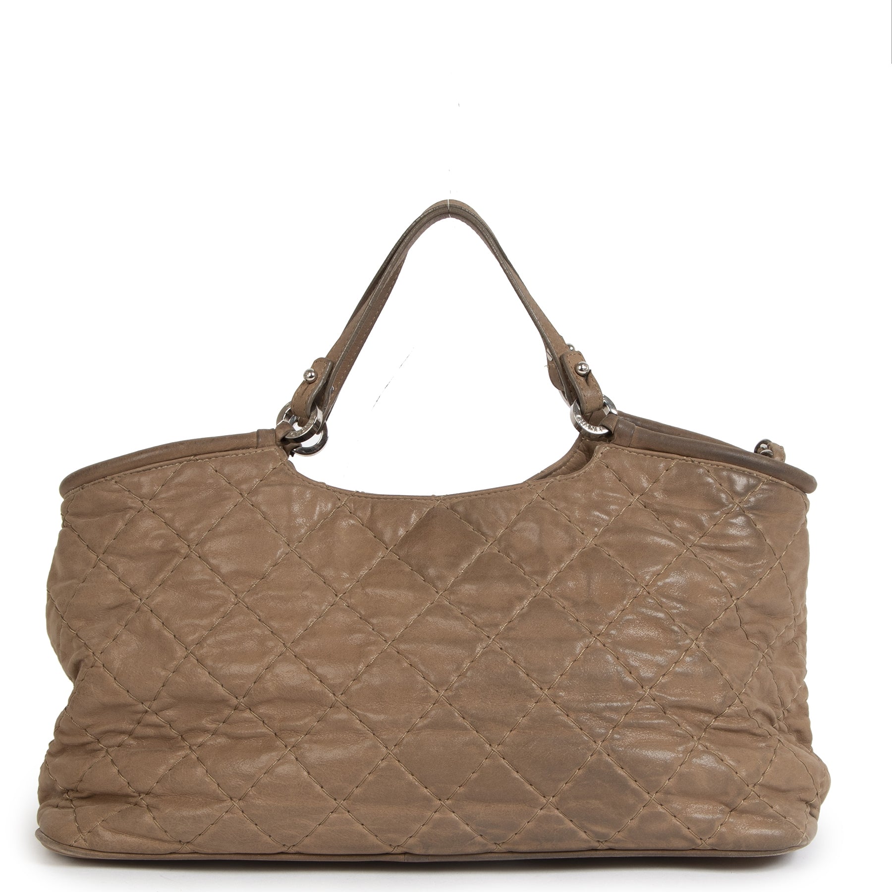 Chanel Taupe Iridescent Calfskin Small Sea Hit Bag for the best price