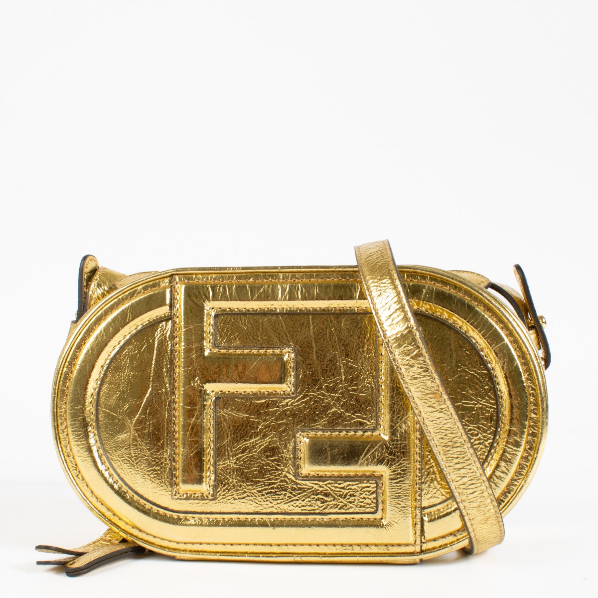 Shop 100% authentic second hand Fendi Gold Crossbody Bag on Labellov.com