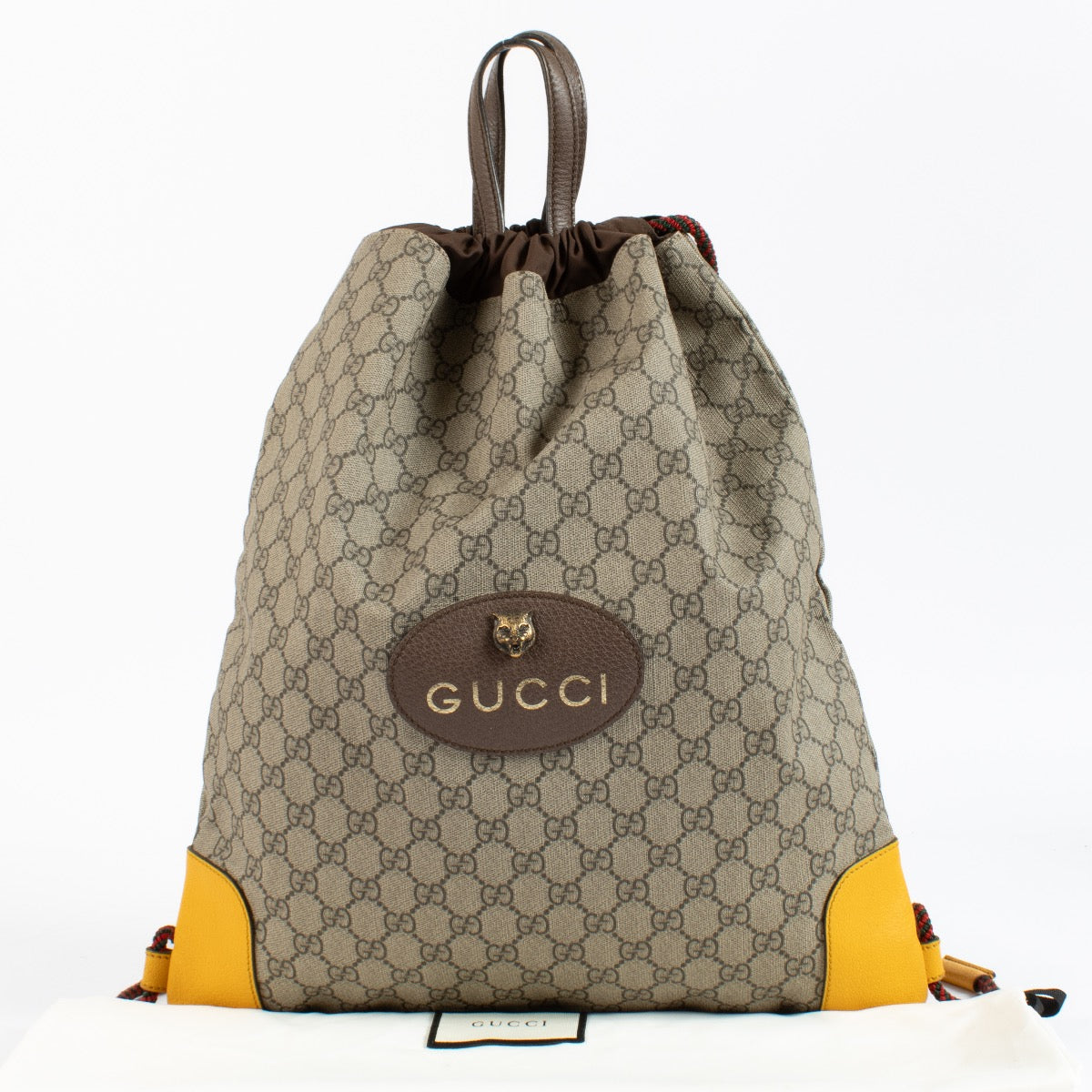 Shop 100% authentic second hand Gucci GG Supreme Drawstring Backpack on Labellov.com