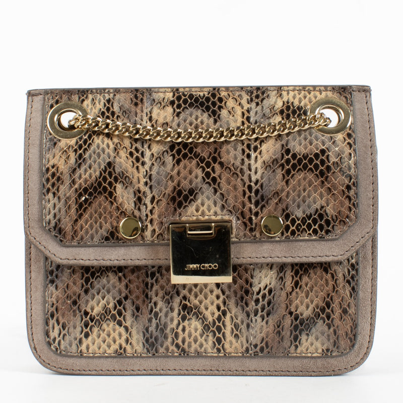 authentic preloved Jimmy Choo Grey Watersnake Rebel/XB Bag on Labellov.com