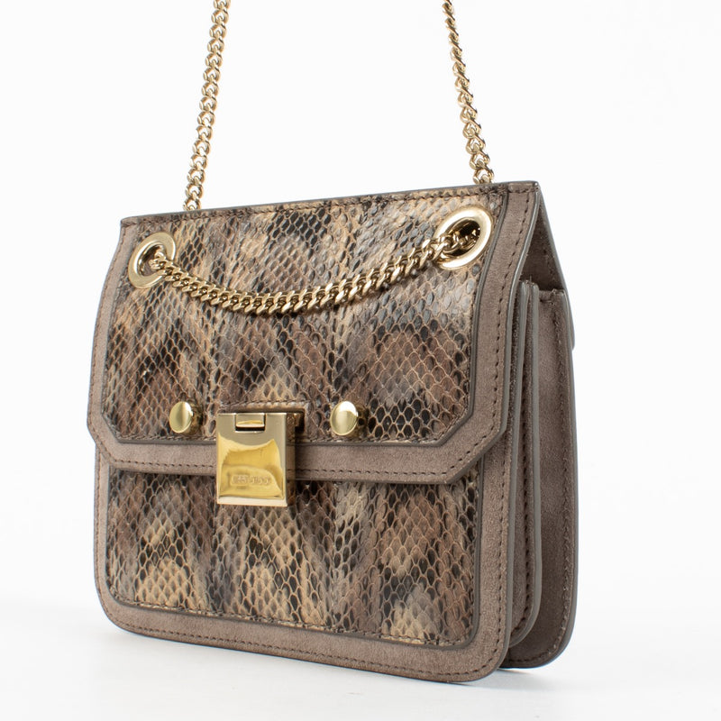 authentic preloved Jimmy Choo Grey Watersnake Rebel/XB Bag on Labellov.com