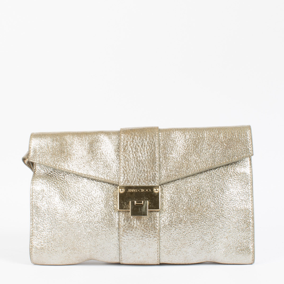Shop 100% authentic second hand Jimmy Choo Gold Clutch on Labellov.com