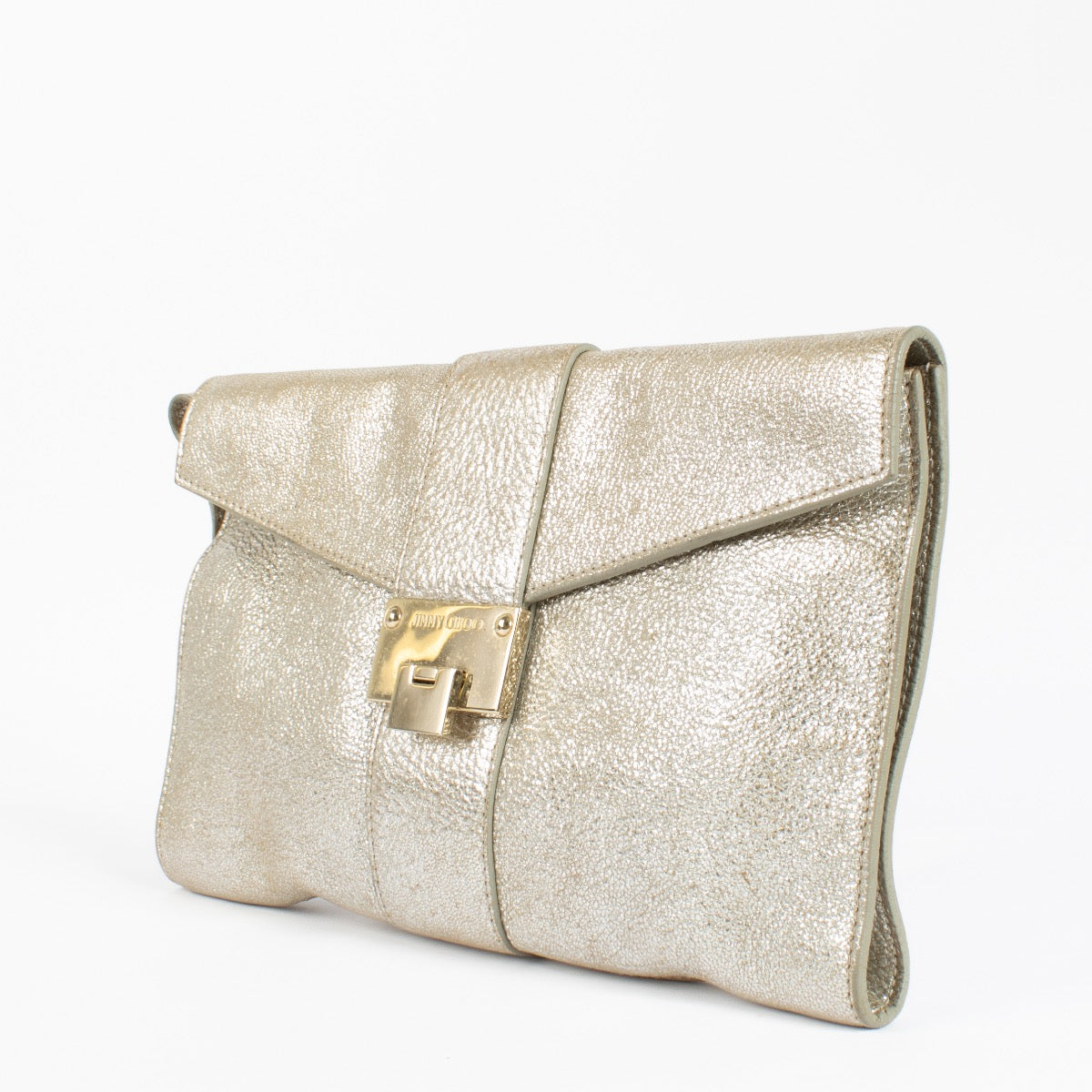 Shop 100% authentic second hand Jimmy Choo Gold Clutch on Labellov.com