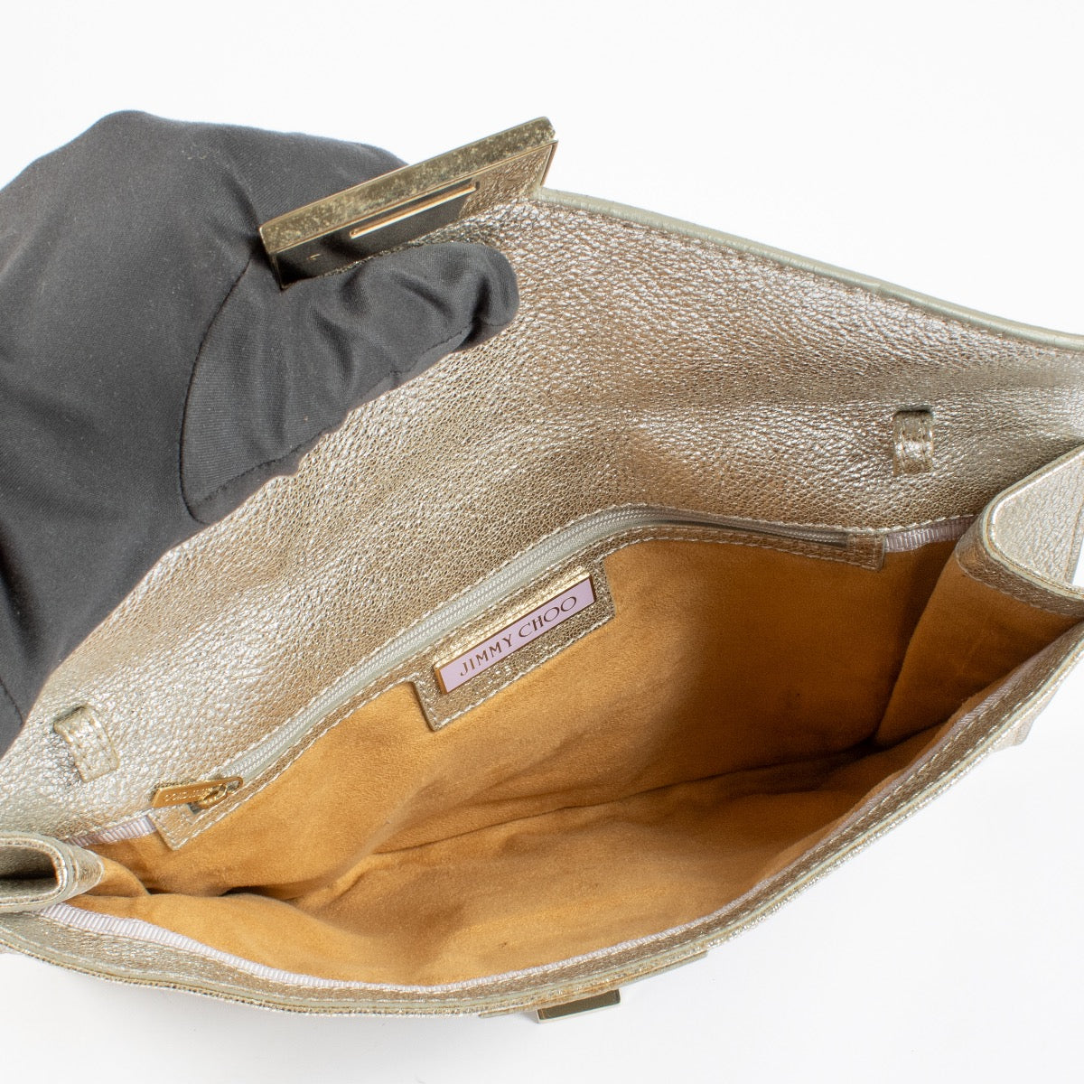 Shop 100% authentic second hand Jimmy Choo Gold Clutch on Labellov.com
