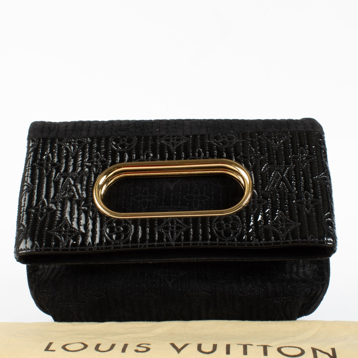 Authentic Second Hand Louis Vuitton Black Monogram Motard Afterdark Clutch on Labellov.com